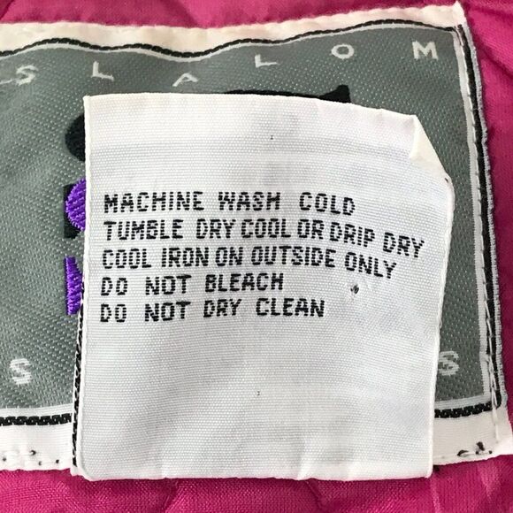 Vintage Slalom Sports Insulated Snow / Ski Jacket Women's Size 12 Waterproof - Picture 16 of 16